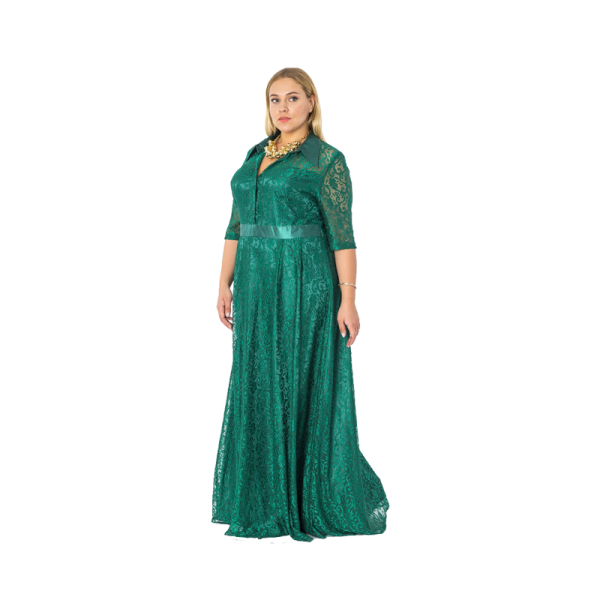 Green Long Women Dress